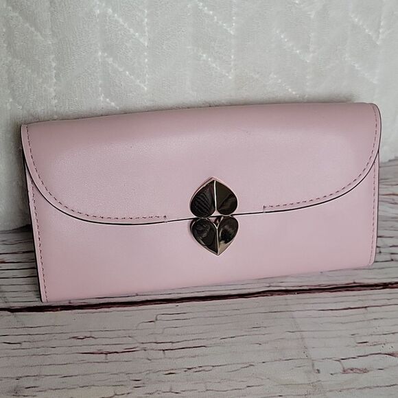 KATE SPADE Pink Smooth Leather Wallet - Picture 1 of 12